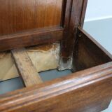 Portemanteau Art déco tchécoslovaque en noyer avec miroir, années 1930