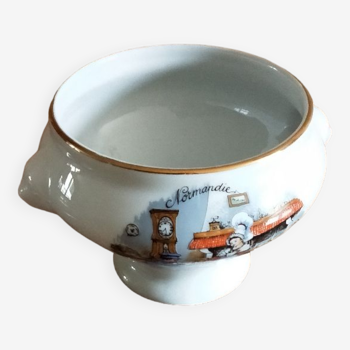 Porcelain soup bowl