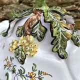 Hand-decorated earthenware soup tureen, Lallier Pottery