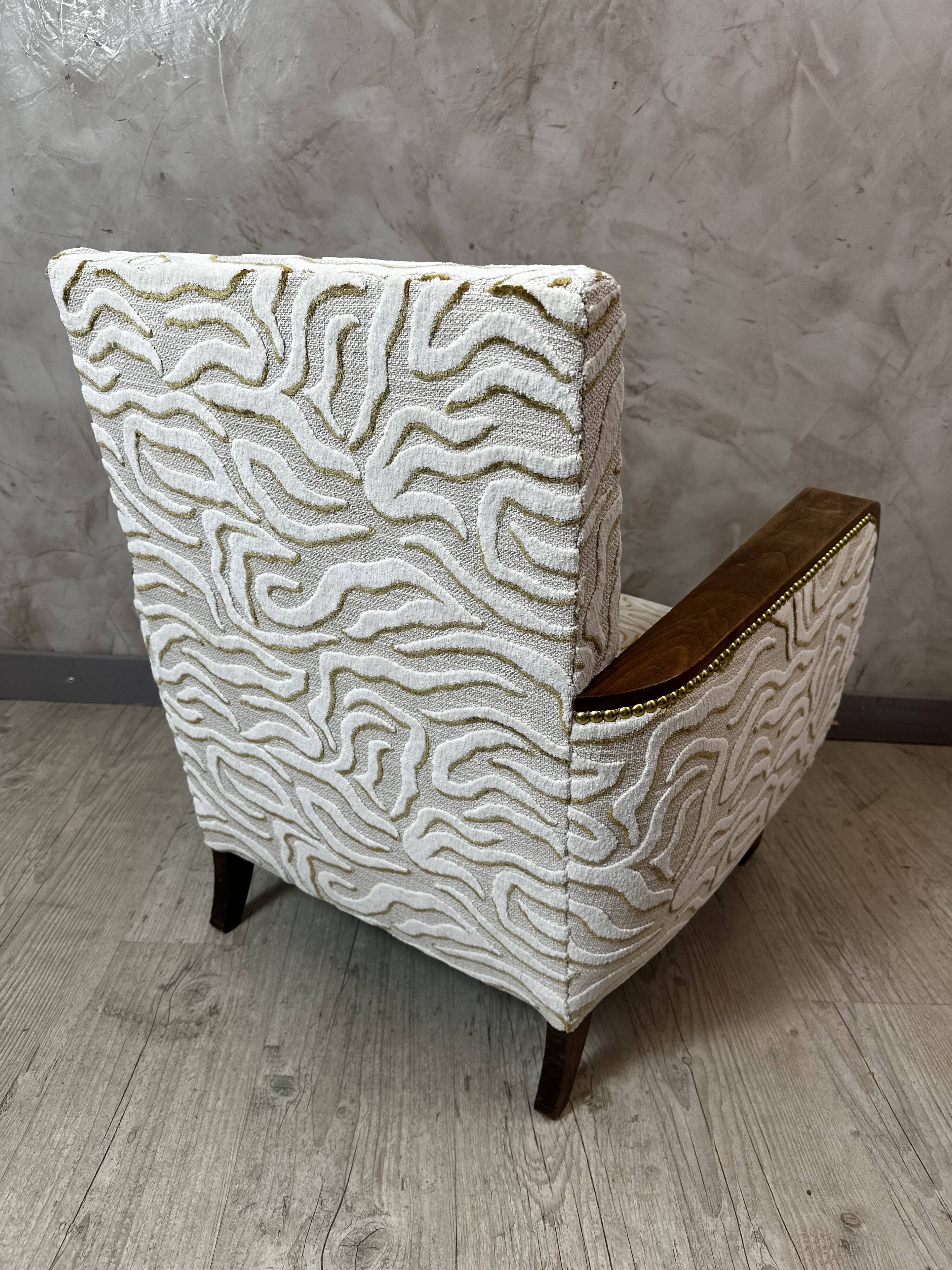 Art Deco armchair restored