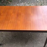 Teak table and exotic wood made in France