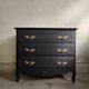 Vintage black chest of drawers