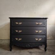 Commode vintage noire