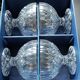 Set of 4 crystal fruit bowls