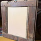 Antique wooden mirror – moulded and carved frame