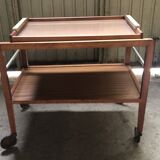 Scandinavian 60s serving table on wheels