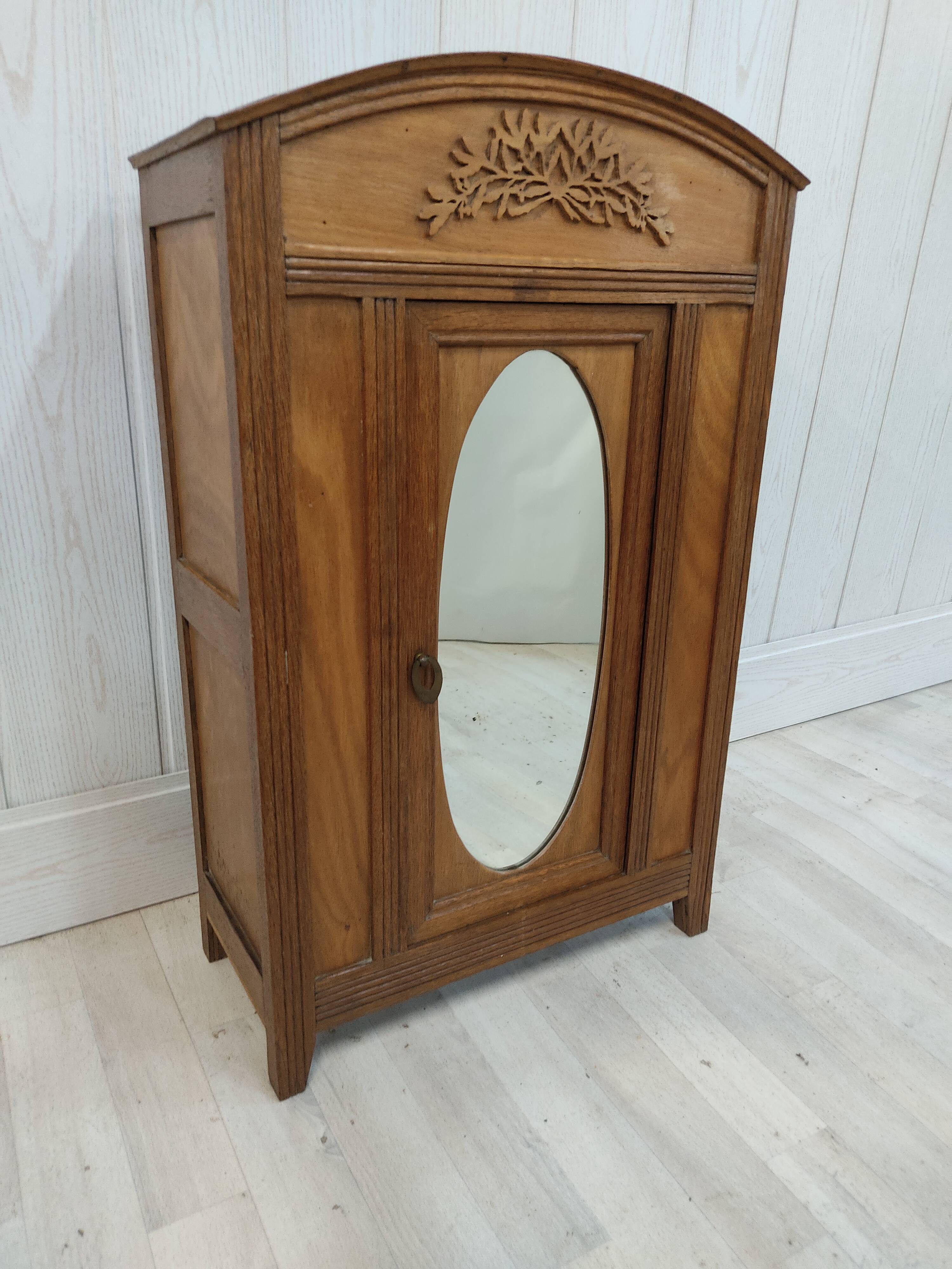 Antique medicine cabinet mirror