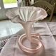 Magnificent Art Deco Daum vase in grey rose crystal paste, Flower of C.