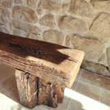 Century-old solid oak bench