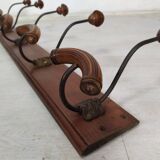 Wall mounted coat rack