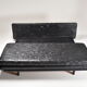 Convertible leather patchwork sofa