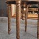 Tabouret de piano en bois doré