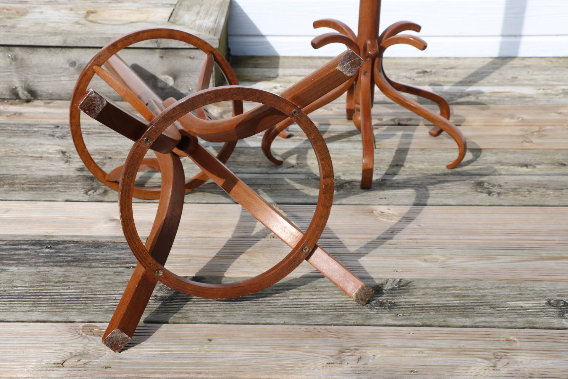 Coat rack parrot BAUMANN dark beech umbrella stand