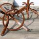 Coat rack parrot BAUMANN dark beech umbrella stand