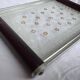 Small Art Deco tray in etched glass and chrome-plated metal – 1930s/40s