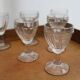 Set of 6 old shot glasses