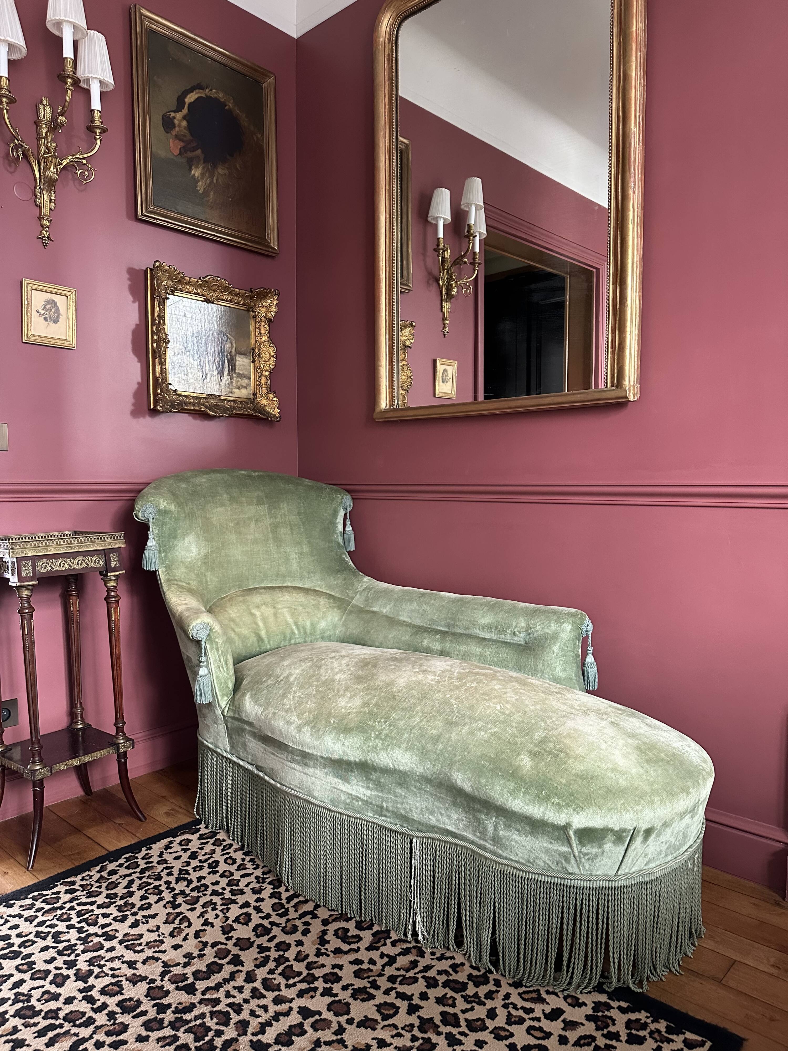 Méridienne Napoléon III velours