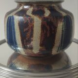 Pyrite Stone Round Vase signed