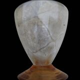 Amber liquor service 1930 glass and faceted carafe