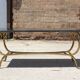 Bronze swan low table and pearl green marble 1950s