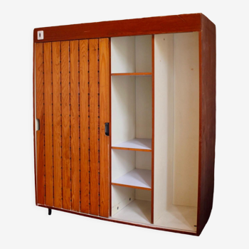 Charlotte Perriand wardrobe from Les Arcs, circa 1968, pine and plywood.