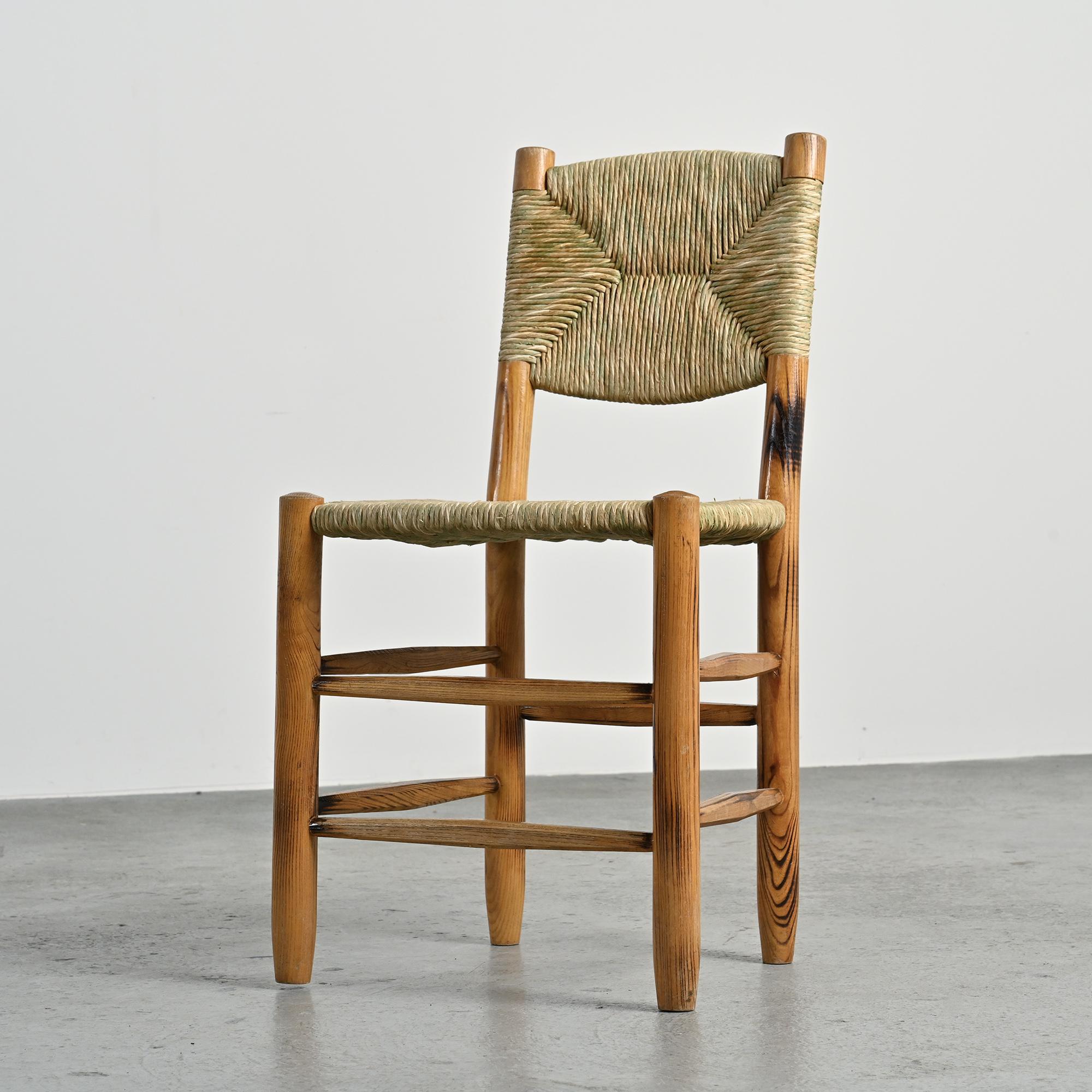 Set of 6 Bauche model chairs by Charlotte Perriand, circa 1960.