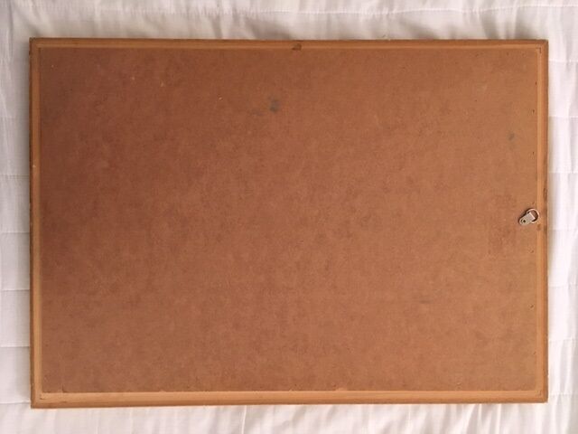 Bevelled mirror with gold frame 49x68cm