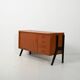 Two-tone Scandinavian 1960s small sideboard