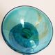Soliflore en verre soufflé multicouche signé 1970