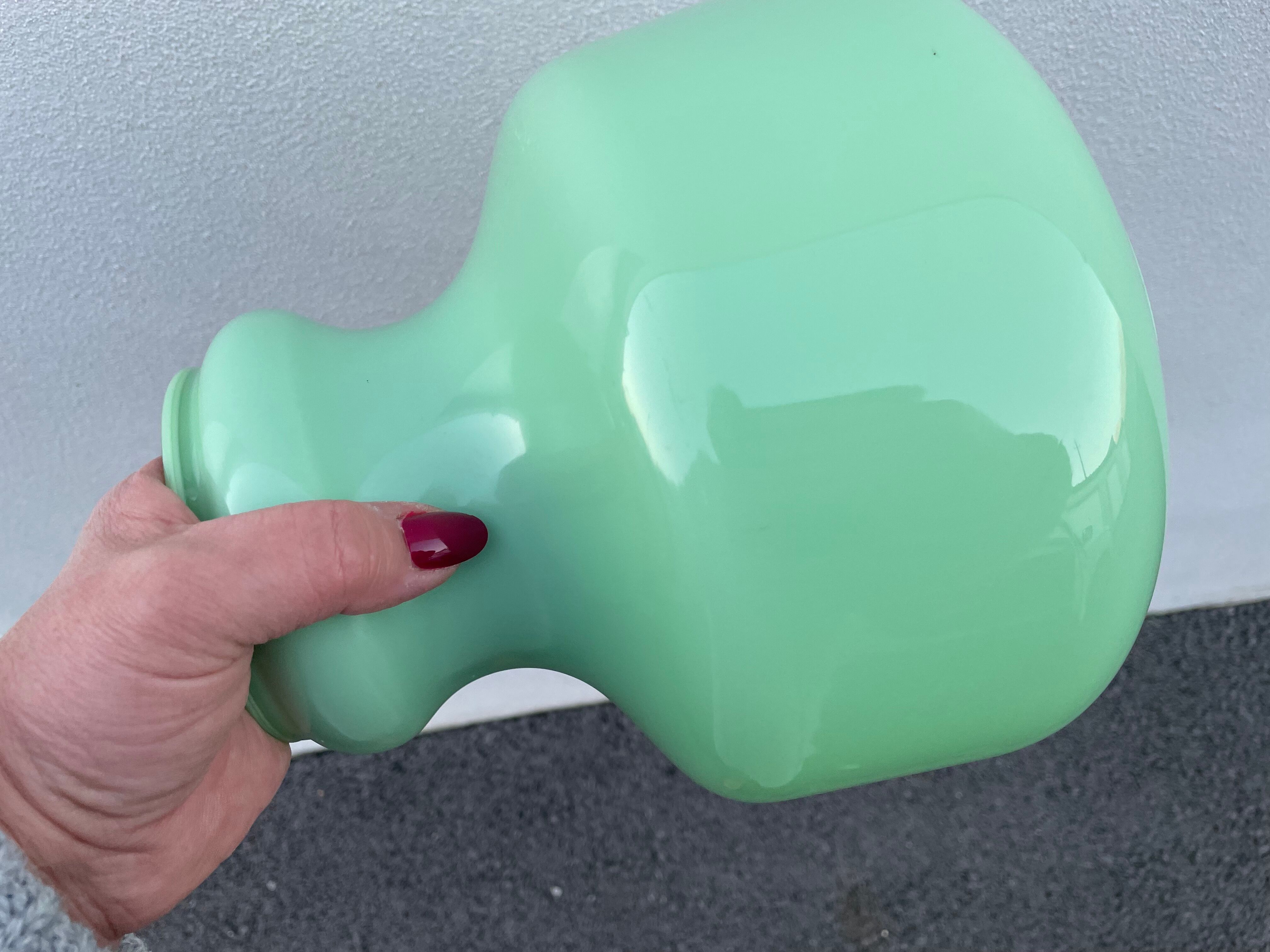 Opaline green globe mint 70s