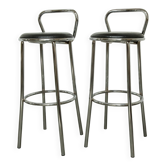 Paire de tabourets bar rodet 1970 82.5cm