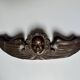 Ancient fronton cherub angel in carved wood 18th-19th century