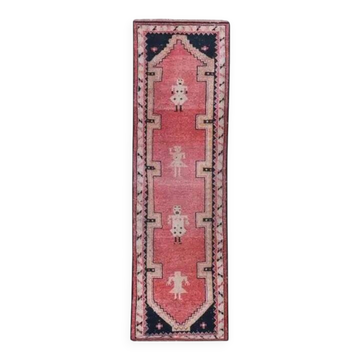 Vintage Turkish hallway rug 97x305 cm