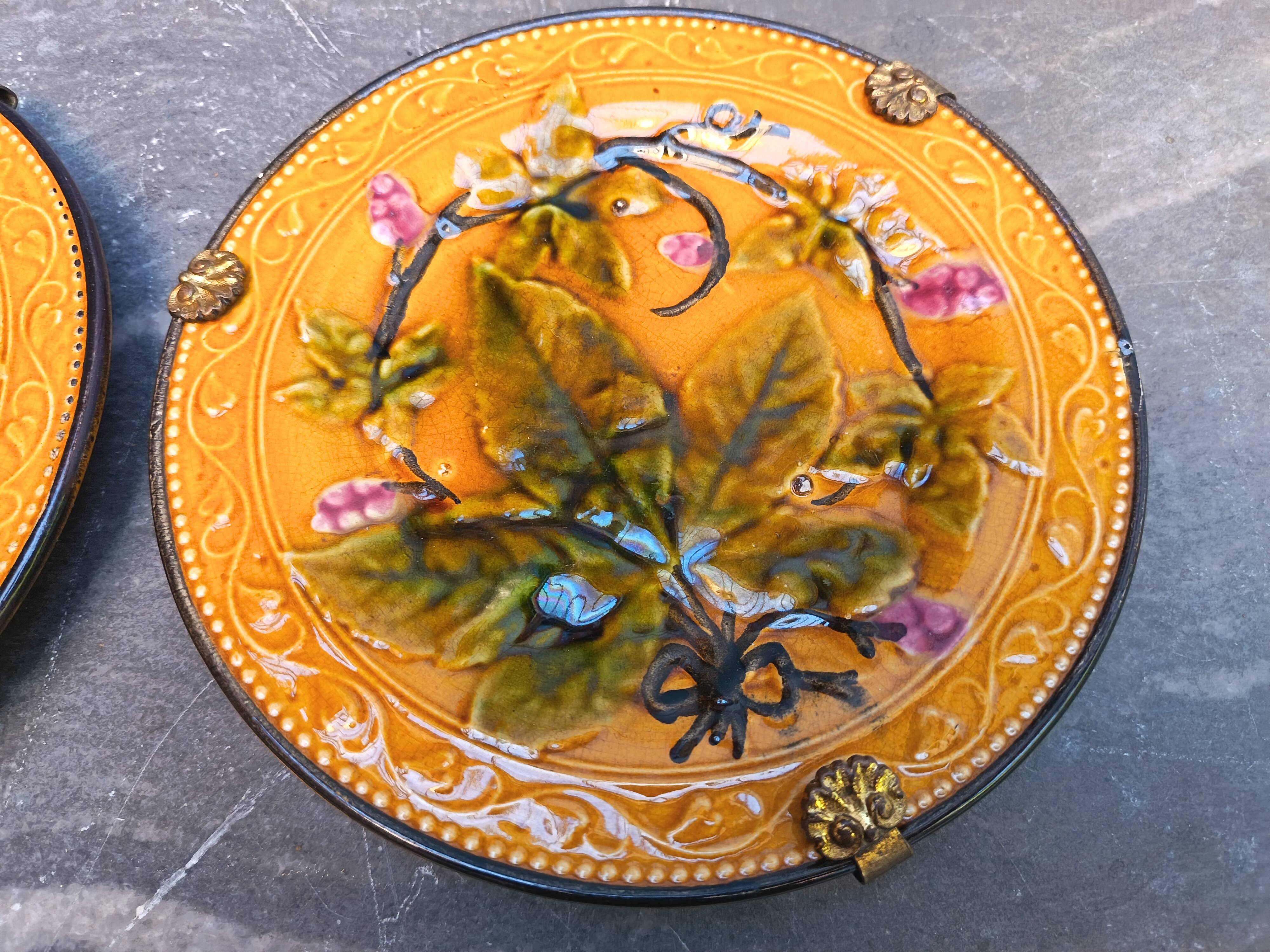 Antique slipware plates