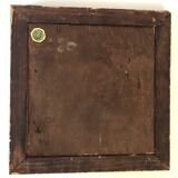 Golden wood frame icon