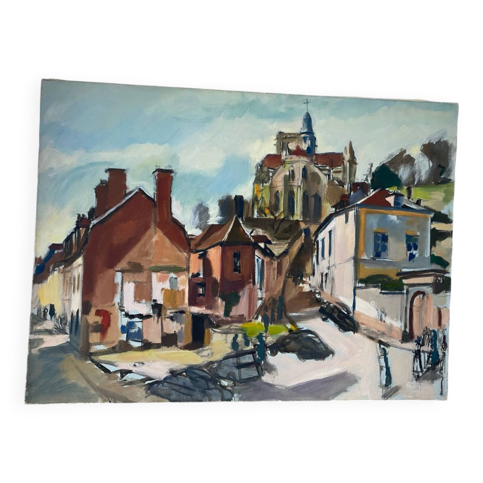 Village view attributed to Georges Pacouil