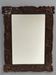 Arts & Crafts hand-carved wall mirror with floral roses, early 20th century