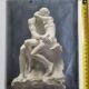 Old silver print, "Rodin's Kiss", 1903, 18 x 24 cm