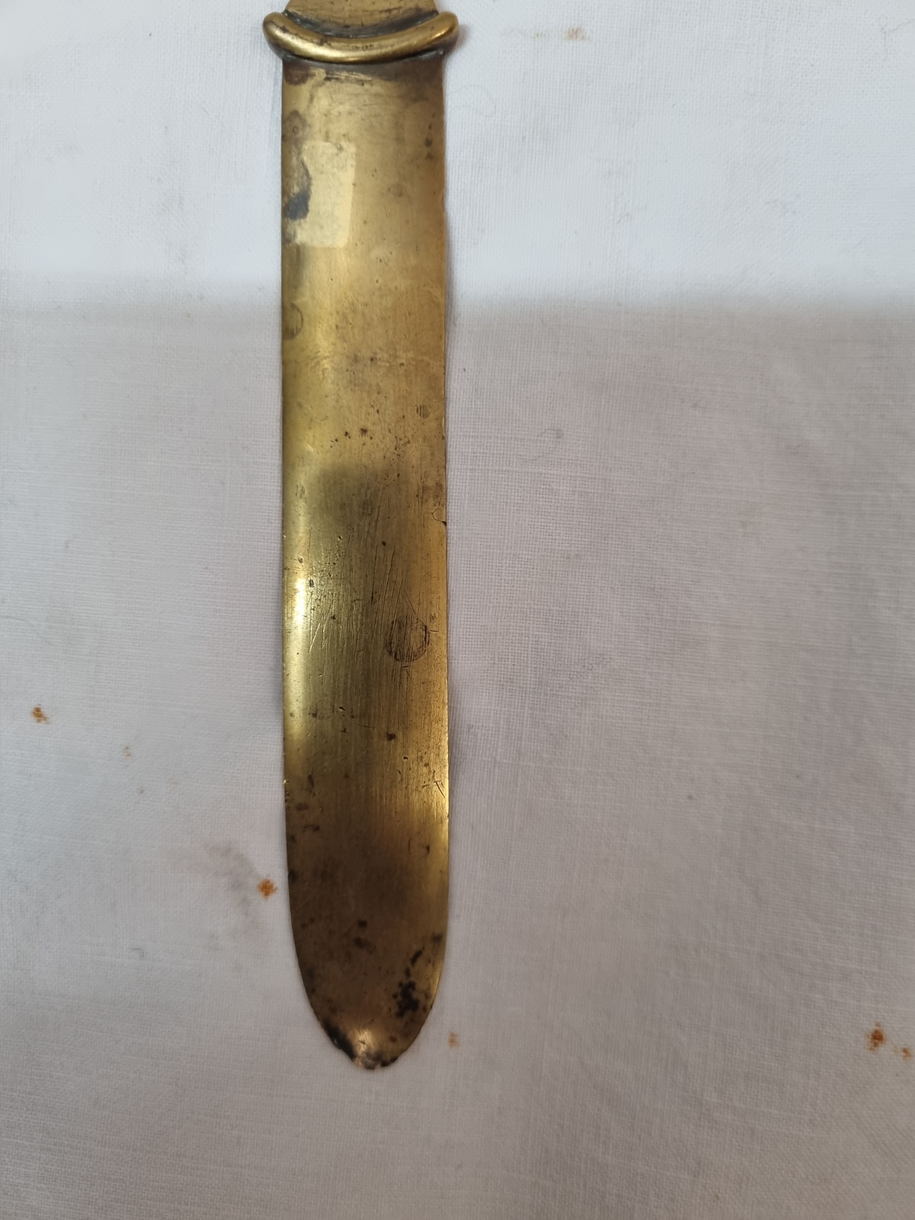 Early XXth century bronze paper cutter