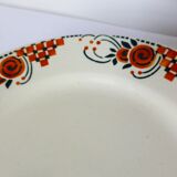 Flat serving dish on pedestal compote from St Amand, Roubaix model 210781