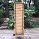 Bamboo, rattan and paper floor lamp from the 60s