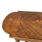 Napoleon III style desk table with 20th century inlaid top
