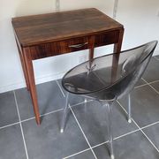 Table d’appoint, bureau 1 tiroir en placage de palissandre, 1950
