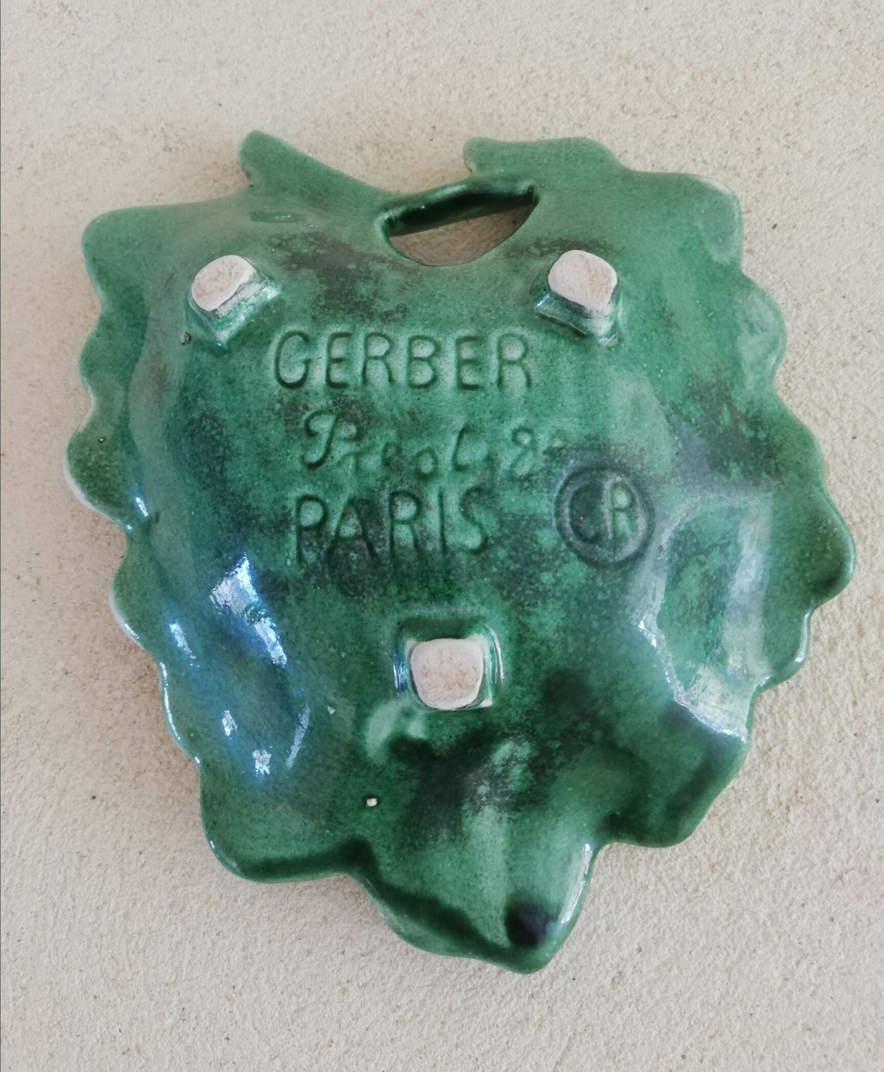 Pocket empty in vintage strawberry shaped slurry