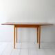 Vintage Scandinavian Teak and Oak Dining Table