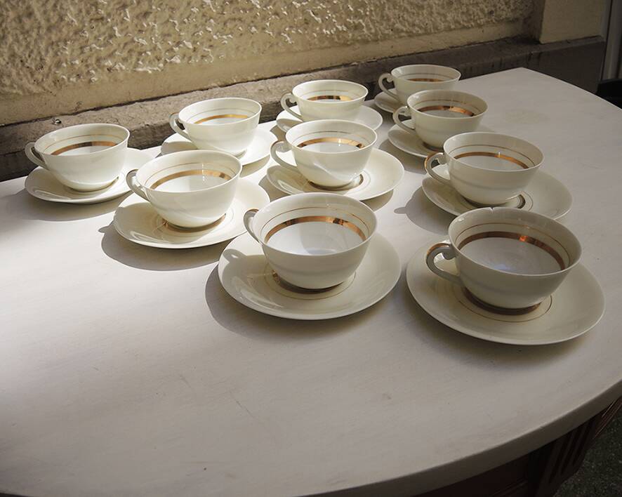 Antique A. Vignaud Porcelain Tea/Coffee Set