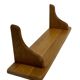 Vintage oak wall rack book shelf 1970s wood minimalist design