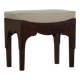Early 20th-century mahogany vanity stool, made by a Danish cabinetmaker.
