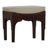Early 20th-century mahogany vanity stool, made by a Danish cabinetmaker.