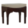 Early 20th-century mahogany vanity stool, made by a Danish cabinetmaker.